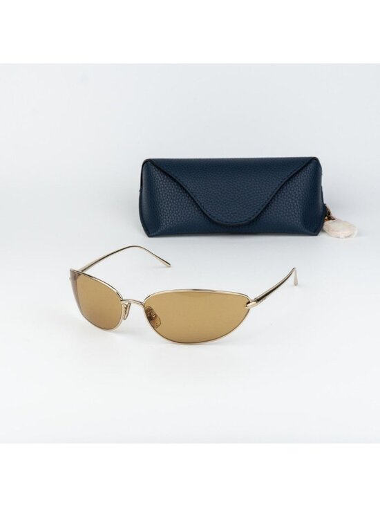 Loewe Women Sunglasses Gold Brown Wraparound LW40164U 32E NEW AUTHENTIC main image 10
